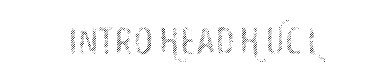 Intro Head H UC L font preview