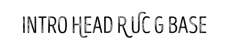 Intro Head R UC G Base font preview