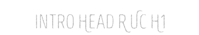 Intro Head R UC H1 font preview