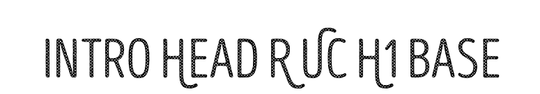 Intro Head R UC H1 Base font preview