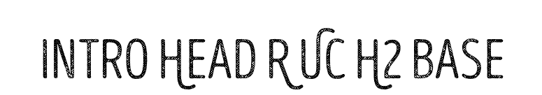 Intro Head R UC H2 Base font preview