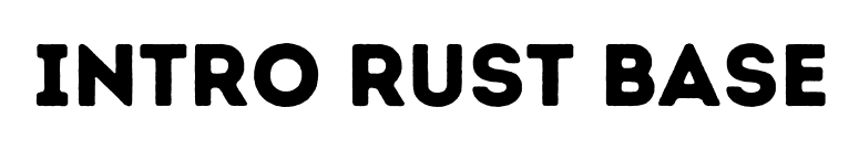 Intro Rust Base font preview