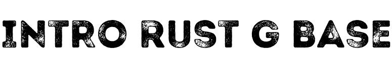 Intro Rust G Base font preview