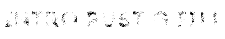 Intro Rust G Fill font preview