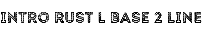 Intro Rust L Base 2 Line font preview