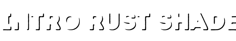 Intro Rust Shade font preview
