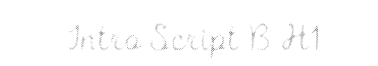 Intro Script B H1 font preview