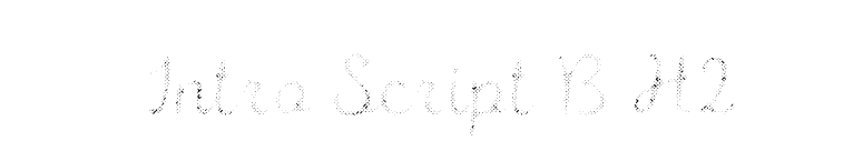Intro Script B H2 font preview