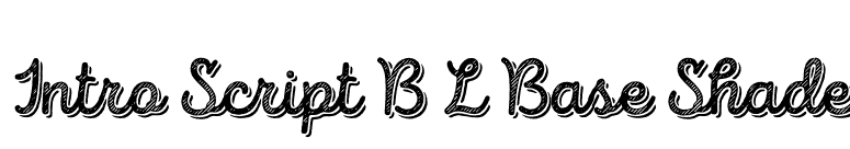 Intro Script B L Base Shade font preview