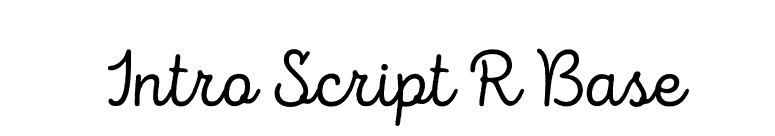 Intro Script R Base font preview