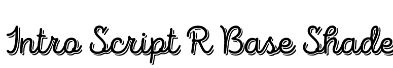 Intro Script R Base Shade font preview