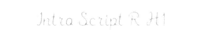 Intro Script R H1 font preview