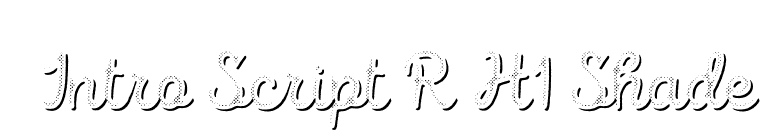 Intro Script R H1 Shade font preview