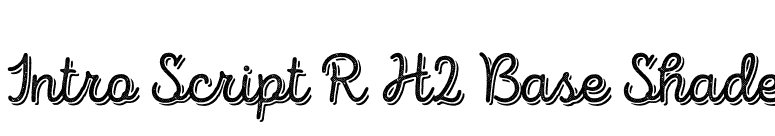 Intro Script R H2 Base Shade font preview