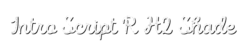 Intro Script R H2 Shade font preview
