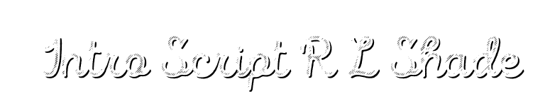 Intro Script R L Shade font preview