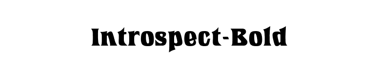 Introspect-Bold font preview