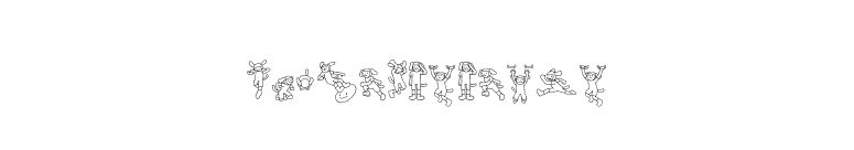 Inu-character font preview