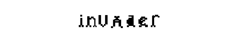 invader font preview