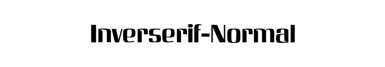 Inverserif-Normal font preview