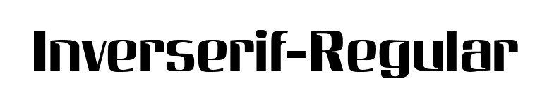 Inverserif-Regular font preview