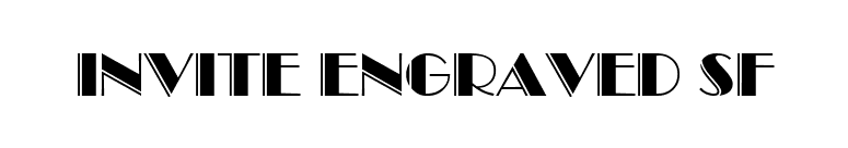 Invite Engraved SF font preview
