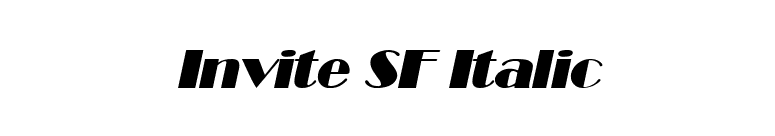 Invite SF Italic font preview