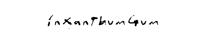 InXanthumGum font preview