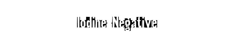 Iodine-Negative font preview