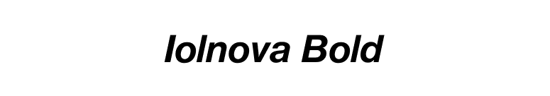 Iolnova Bold font preview