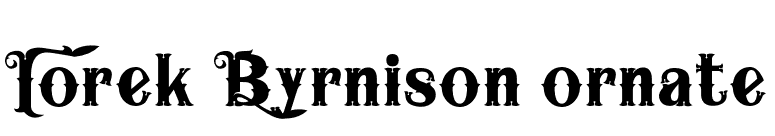 Iorek Byrnison ornate font preview