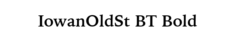 IowanOldSt BT Bold font preview