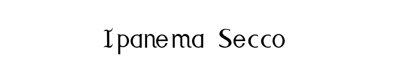 Ipanema Secco  font preview