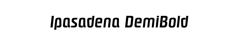 Ipasadena DemiBold font preview