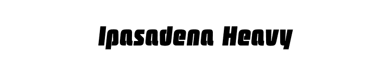 Ipasadena Heavy font preview