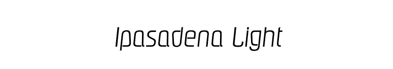 Ipasadena Light font preview
