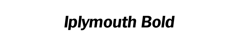 Iplymouth Bold font preview