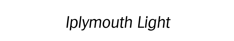 Iplymouth Light font preview