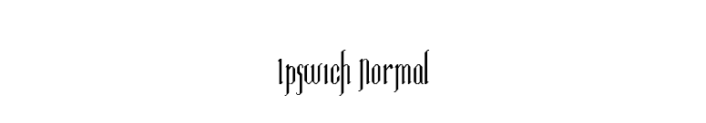 Ipswich Normal font preview
