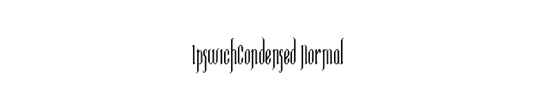 IpswichCondensed Normal font preview