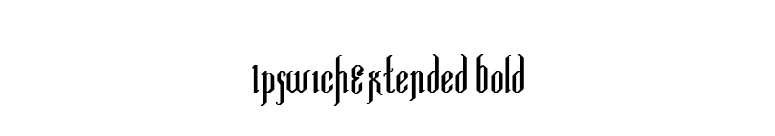 IpswichExtended Bold font preview