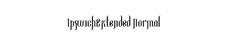 IpswichExtended Normal font preview
