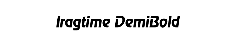 Iragtime DemiBold font preview