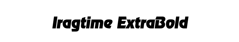 Iragtime ExtraBold font preview