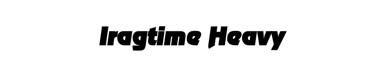 Iragtime Heavy font preview