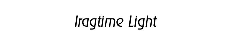 Iragtime Light font preview
