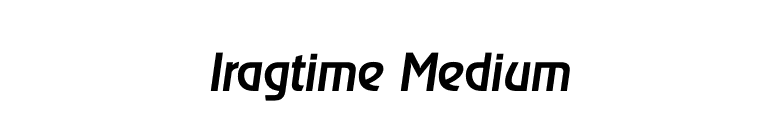 Iragtime Medium font preview