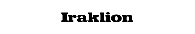Iraklion font preview