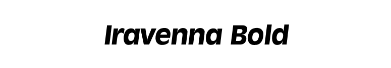 Iravenna Bold font preview