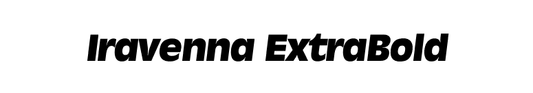 Iravenna ExtraBold font preview